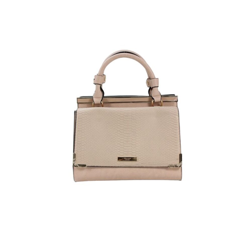 Dune London Womens Leather Crocodile Top Handle Handbag Light Pink
